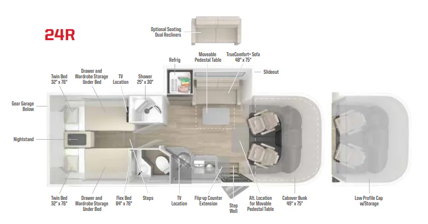 Winnebago View 24R floor plan