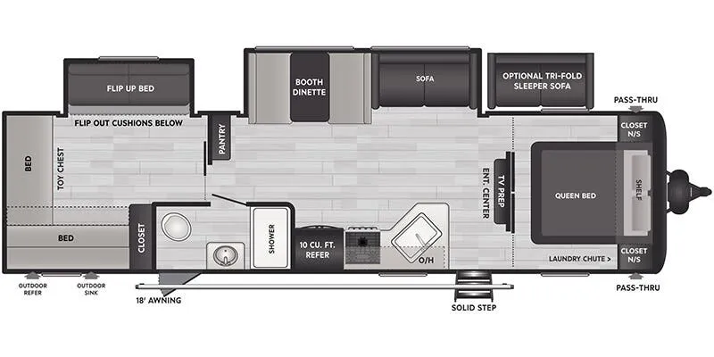 Keystone Springdale East 310BR floor plan