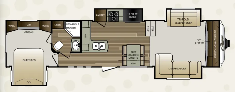Keystone Cougar 337FLS floor plan
