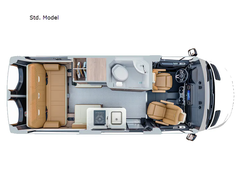 2026 Airstream Interstate 19GTX floor plan