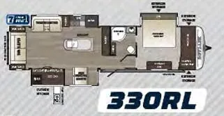 Keystone Outback 330RL floor plan