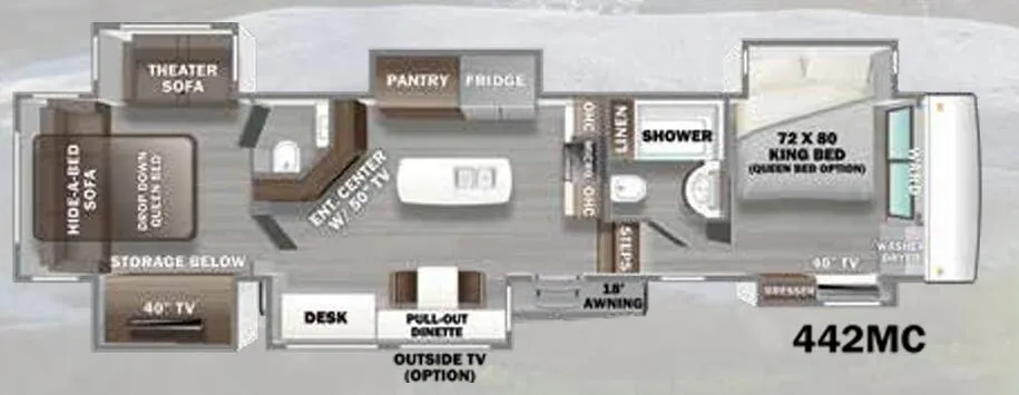 Forest River RiverStone 442MC floor plan