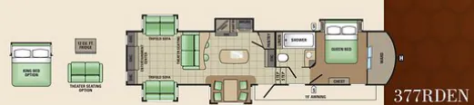 Starcraft Solstice 377RDEN floor plan