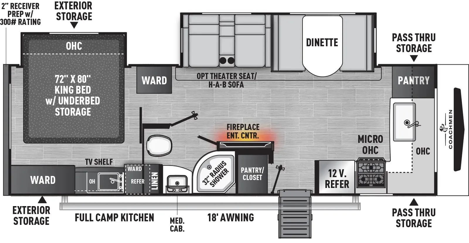 Coachmen Freedom Express Ultra Lite 259FKDS floor plan