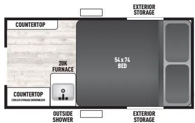 Forest River Viking Express 9.0TD floor plan