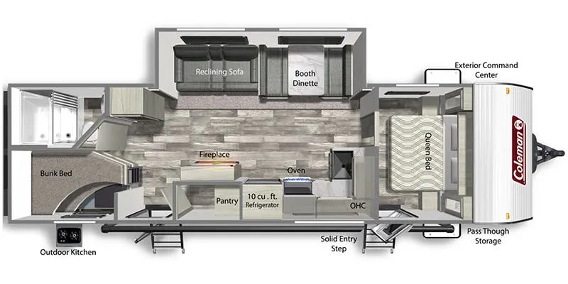 Dutchmen Coleman Lantern 285BH floor plan