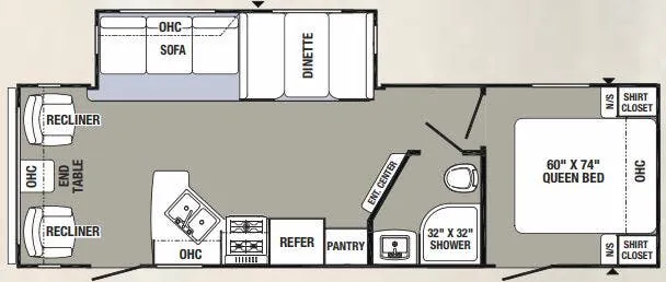 Palomino Puma 27RLSS floor plan