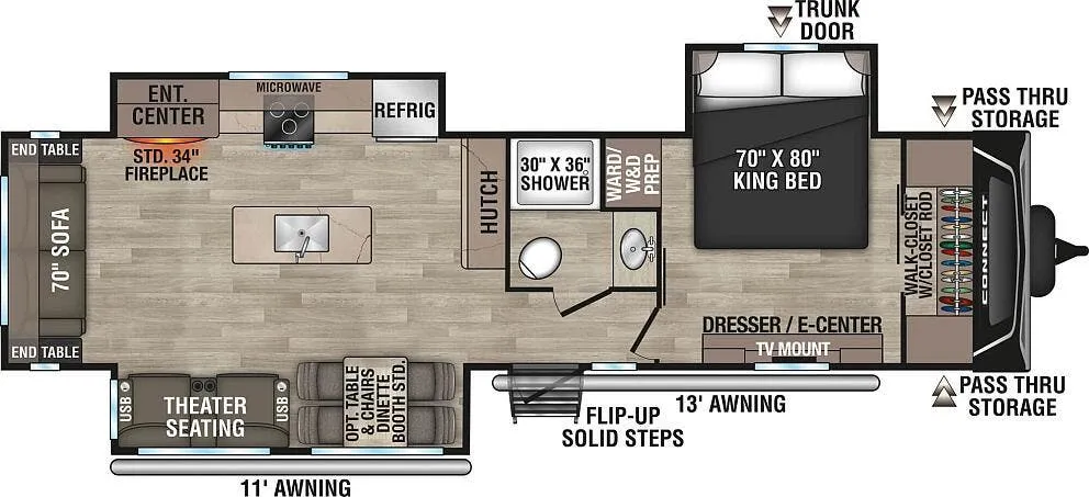 K-Z Connect C313MK floor plan