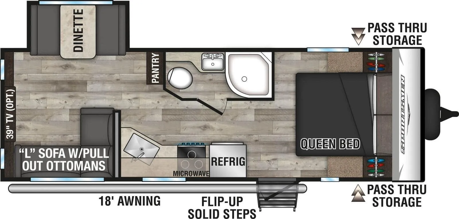 K-Z Sportsmen SE 221RESE floor plan