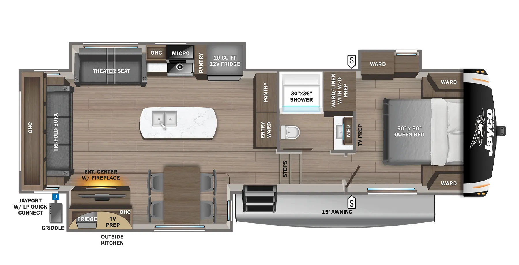 Jayco Eagle HT 30.5RSOK floor plan