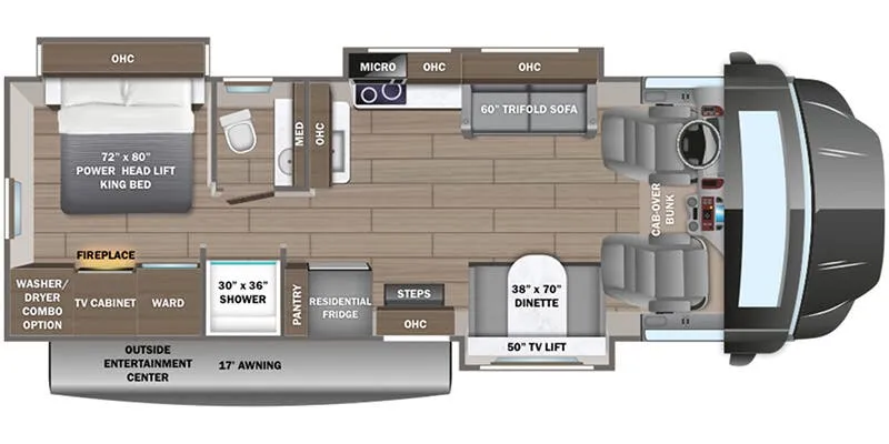 Entegra Coach Accolade XT 35L floor plan