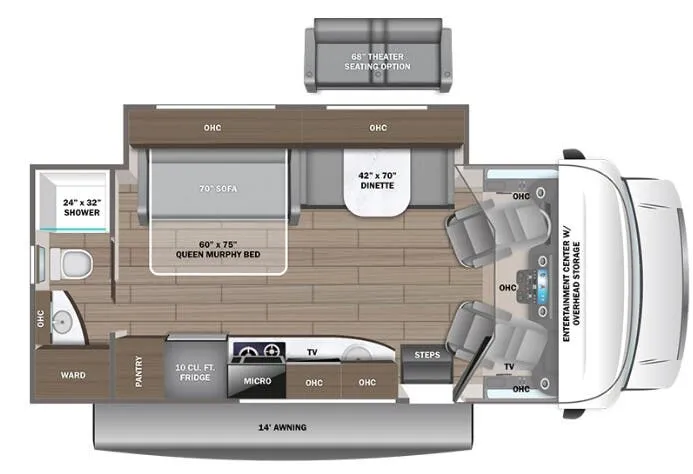 Entegra Coach Qwest SE 24R CANADA floor plan