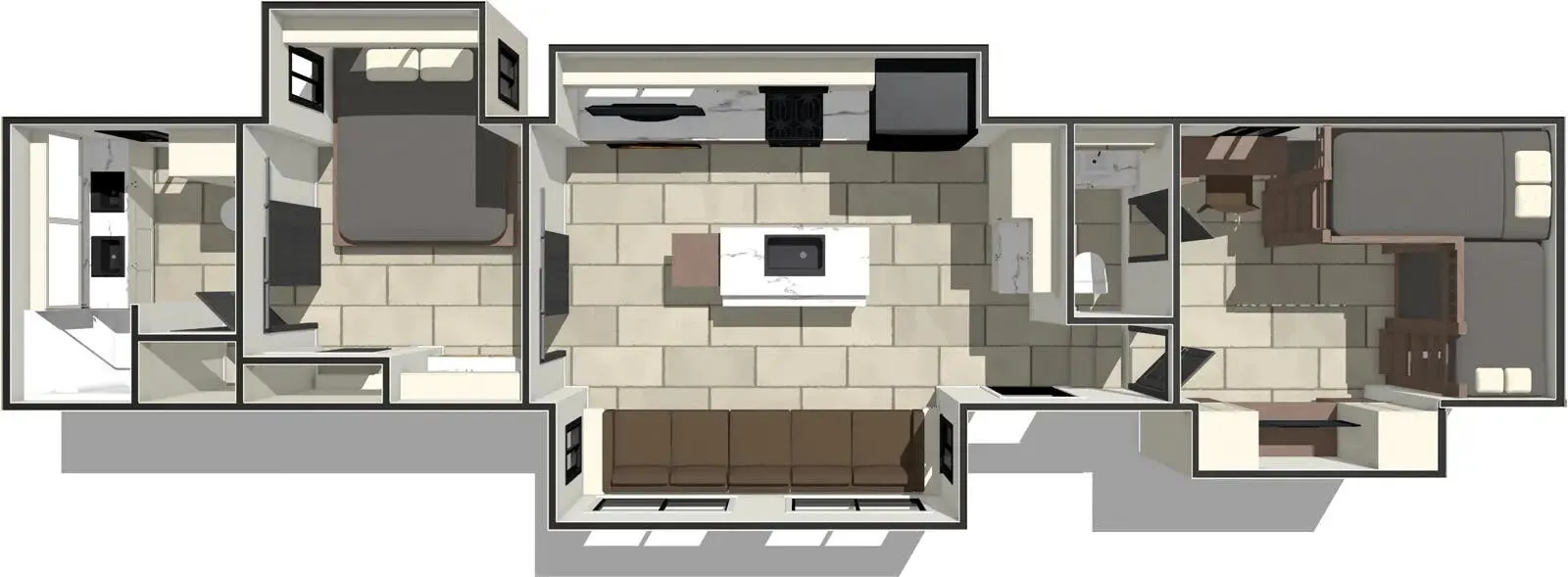 2026 Prime Time Sanibel 39BUNK - Floor plan
