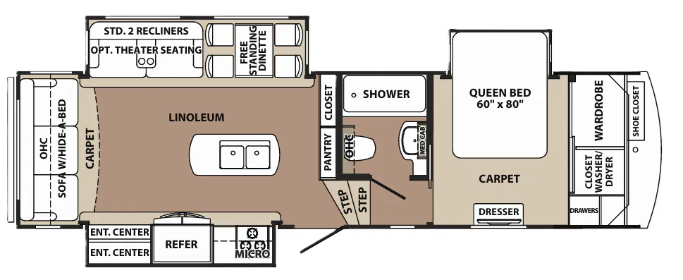 Forest River Blue Ridge 2910SK floor plan