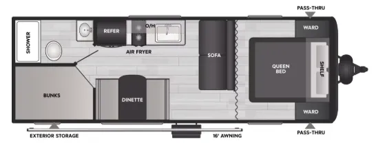 Keystone Coleman 23B floor plan