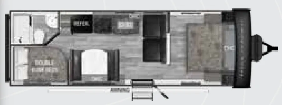 2021 Heartland Trail Runner 251BH - Floor plan