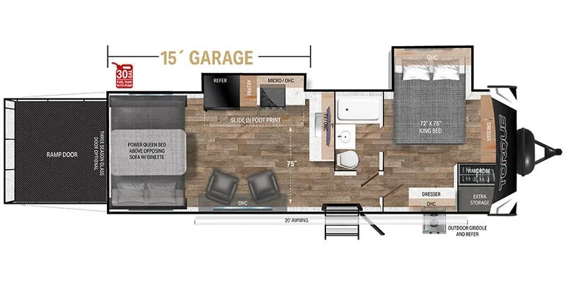 Heartland Torque TQ T295 floor plan