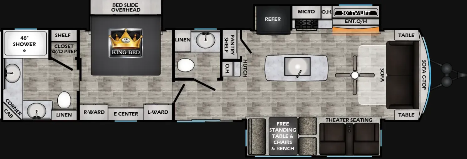 CrossRoads Redwood Regency 3721FDB floor plan