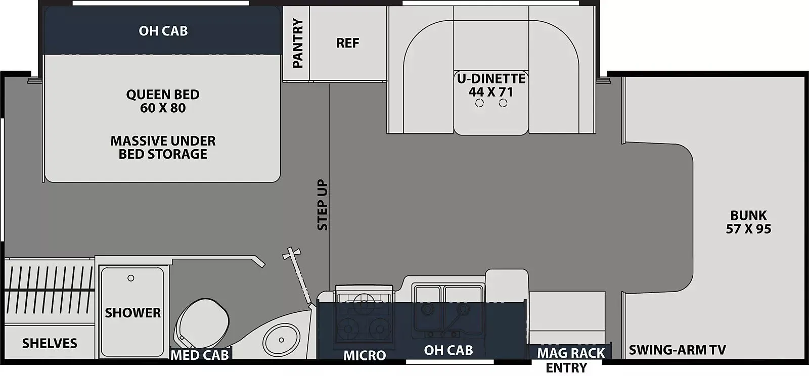 2023 Coachmen Leprechaun 230FS - Ford 450 - Floor plan