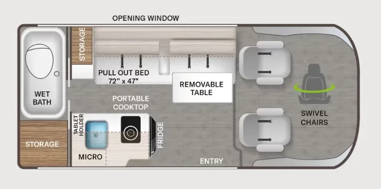 2027 Thor Motor Coach Rize 18M - Floor plan
