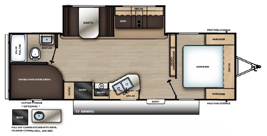 Coachmen Catalina SBX 261BHS floor plan