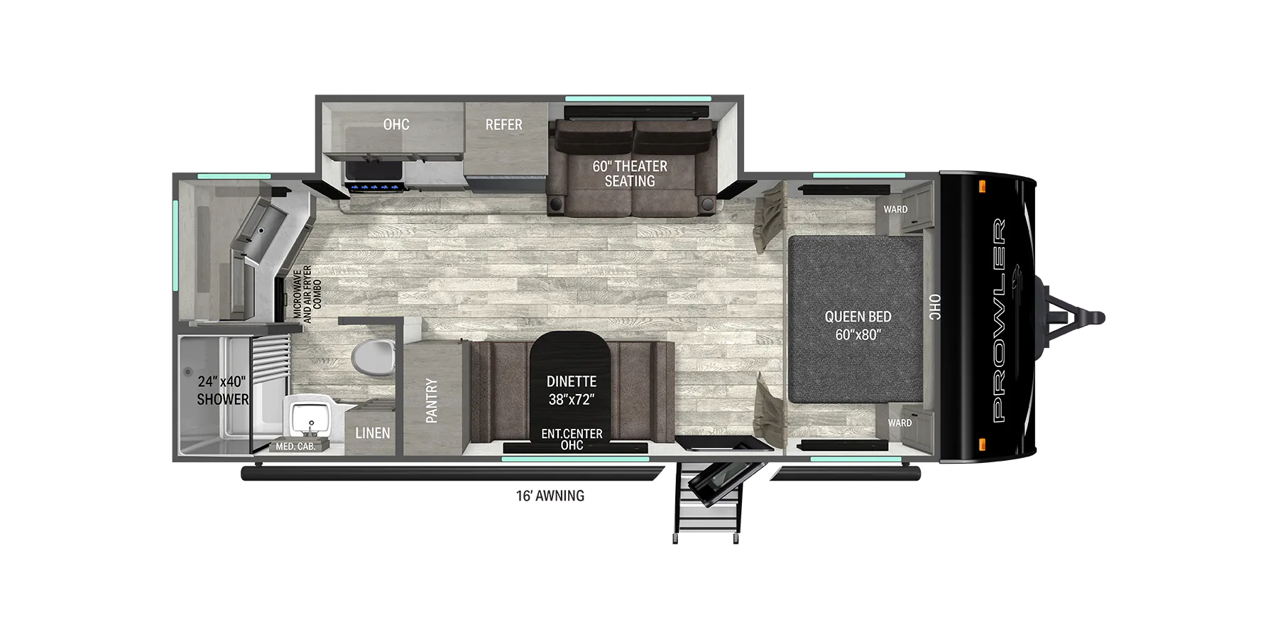 Heartland Prowler 2201MDS floor plan