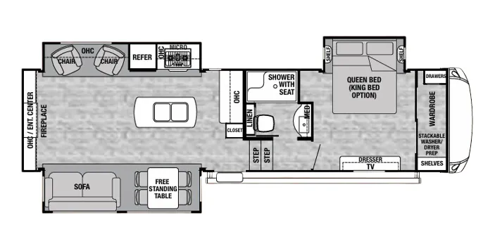Forest River Cedar Creek Silverback 29IK floor plan