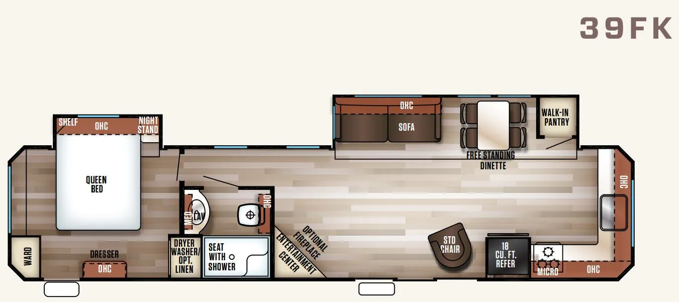 Forest River Cherokee Patriot Edition 39FK floor plan