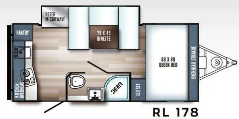 Palomino Real-Lite Mini RL 178 floor plan