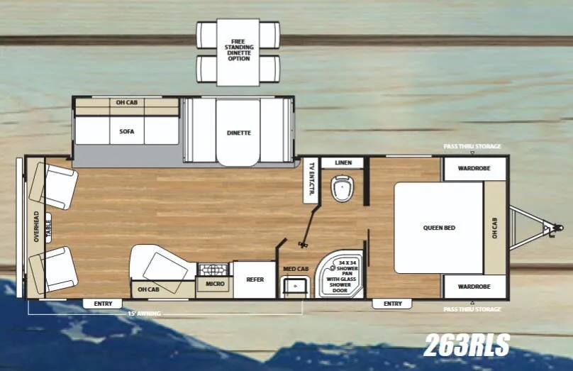 Coachmen Catalina Legacy Edition 263RLS floor plan