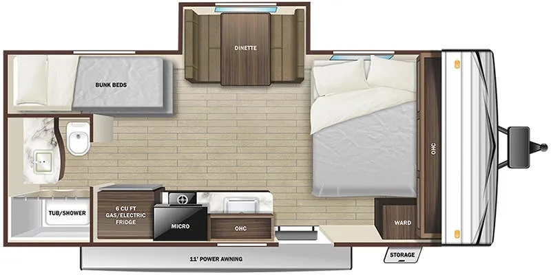 Highland Ridge Open Range Conventional 180BHSW floor plan