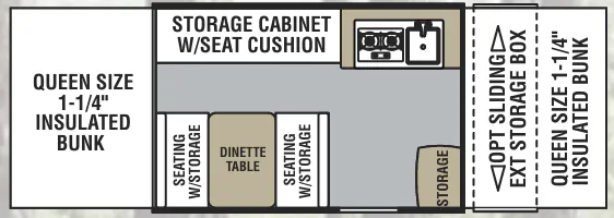 Forest River Viking V-Trec V1 floor plan
