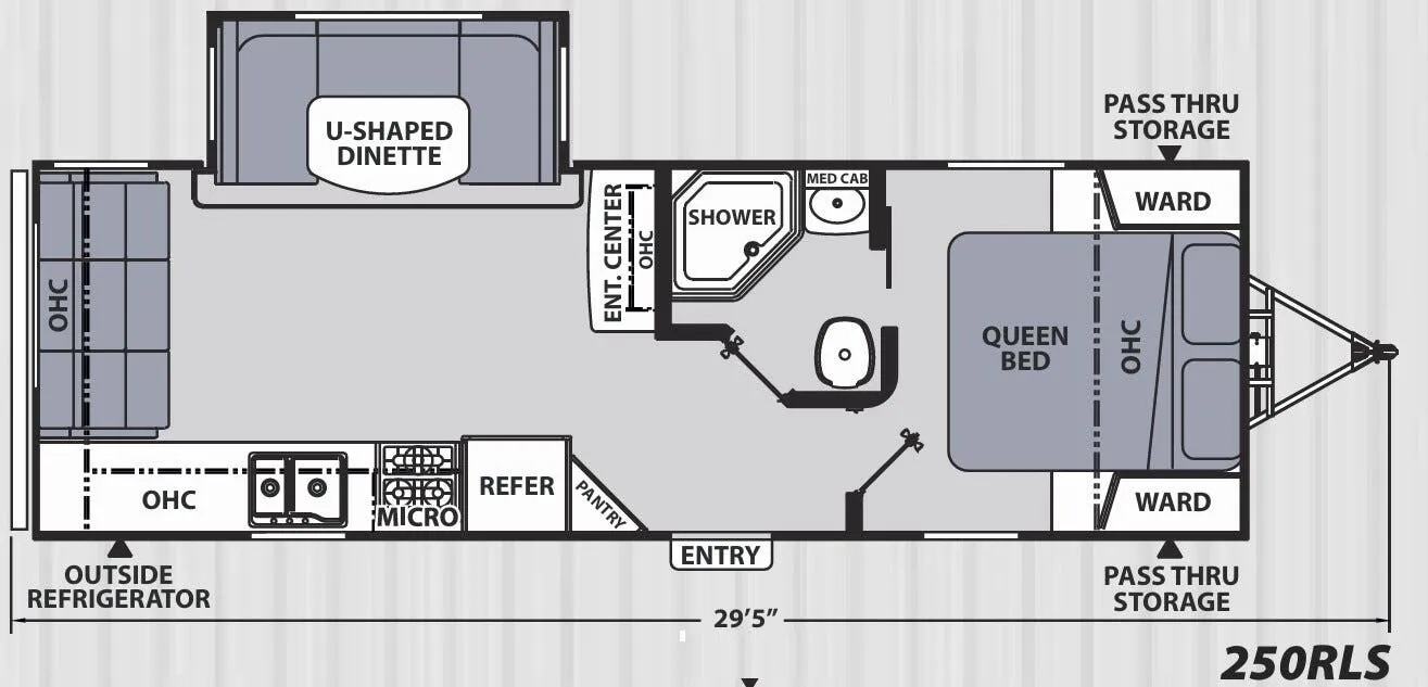 Coachmen Apex Ultra-Lite 250RLS floor plan
