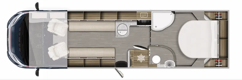 Auto-Trail Grande Frontier 88 floor plan