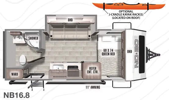2021 Forest River No Boundaries NB16.8 - Floor plan
