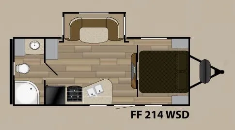 Cruiser RV Fun Finder Xtreme Lite 214WSD floor plan