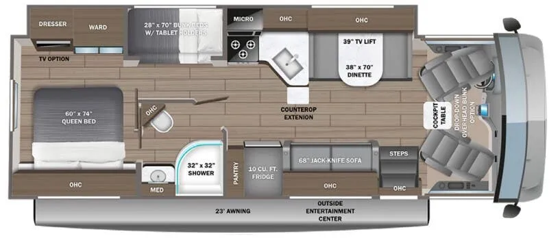 Jayco Alante 29F floor plan