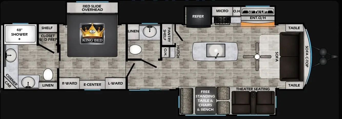 CrossRoads Redwood Regency 3721FDB floor plan
