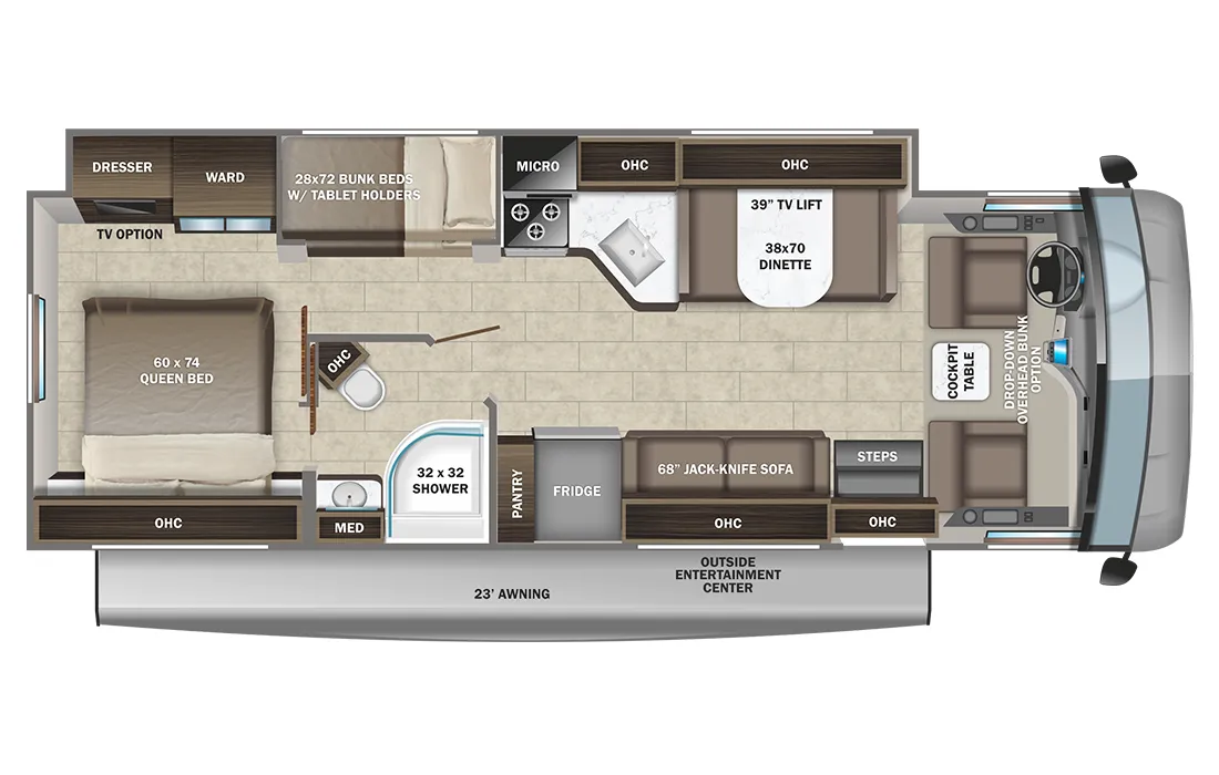 Entegra Coach Vision 29F floor plan