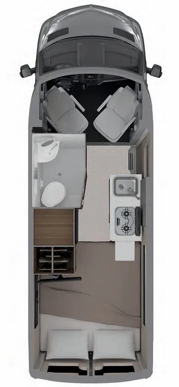 Airstream Interstate 19 19 SLEEPING floor plan