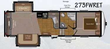 Keystone Sprinter Copper Canyon 273FWRET floor plan