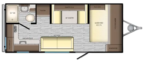 CrossRoads Zinger Lite 18RK floor plan