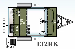 Forest River Flagstaff E-Pro E12RK floor plan