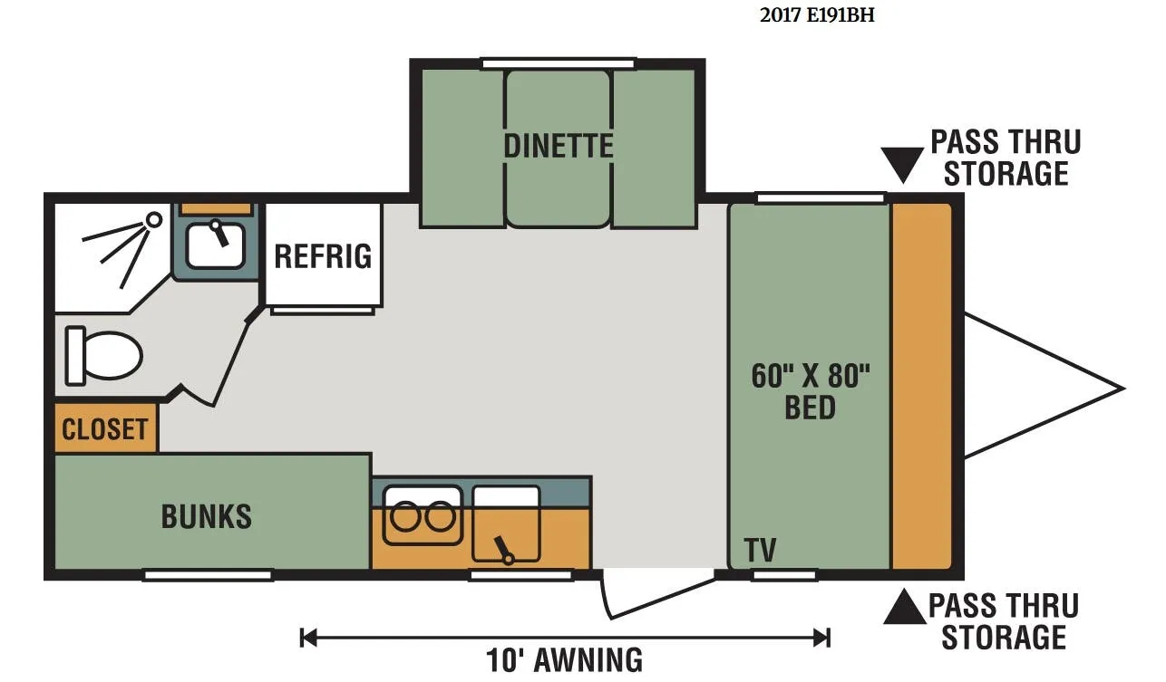 K-Z Escape E191BH floor plan