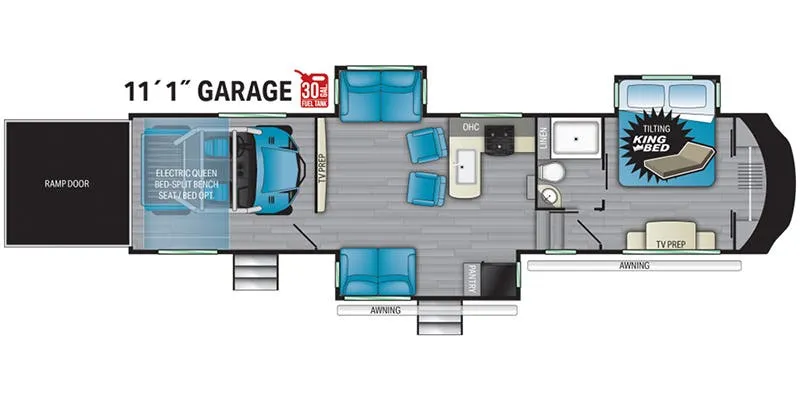 Heartland Torque TQ 350 floor plan