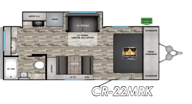 CrossRoads Cruiser Aire CR22MRK floor plan