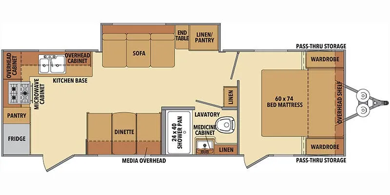 Shasta Shasta 25RK floor plan