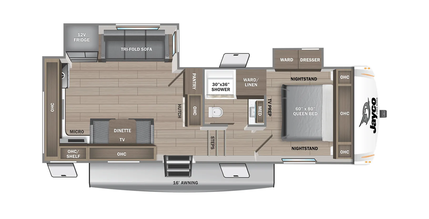 Jayco Eagle SLE 24MLE floor plan