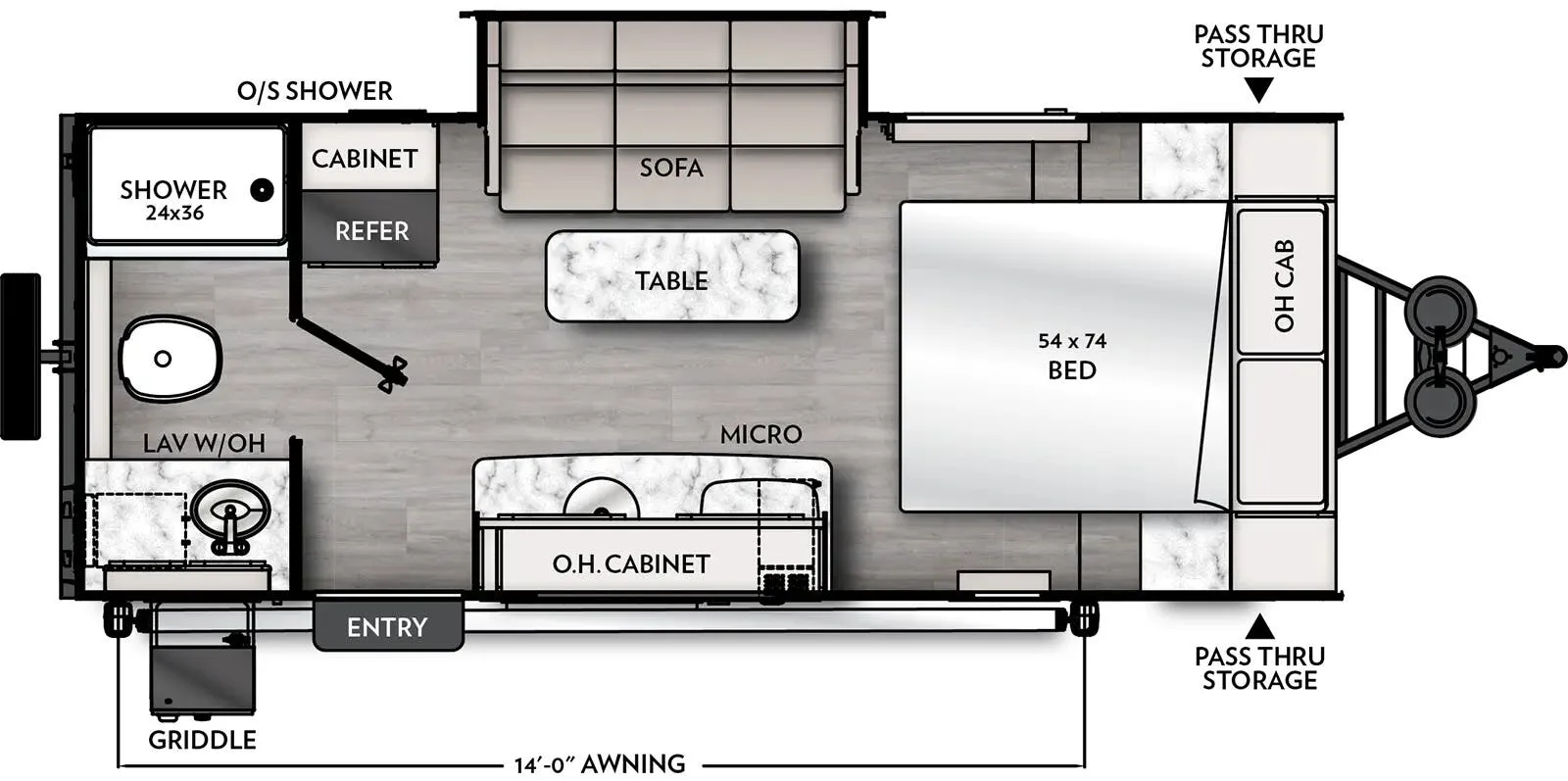 Coachmen Remote 19R floor plan