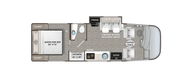 Thor Motor Coach Vegas 26.1 floor plan